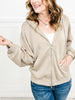 Cozy Zip Up Oversized Hooded Sweatshirt