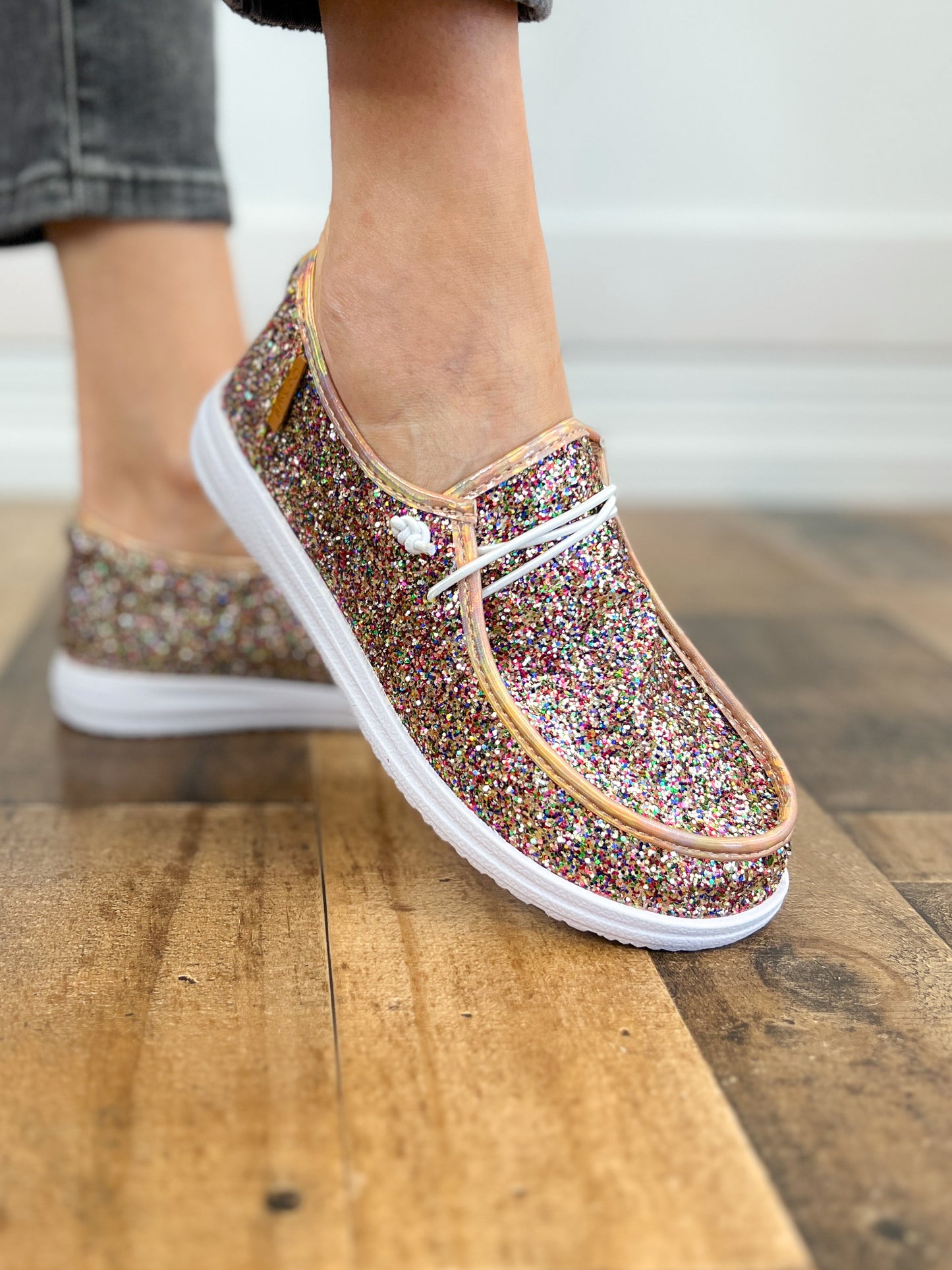 Corkys Kayak Confetti Glitter Slip-On Shoes