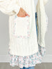 Balloon Sleeve Relaxed Fit Open Front Cardigan