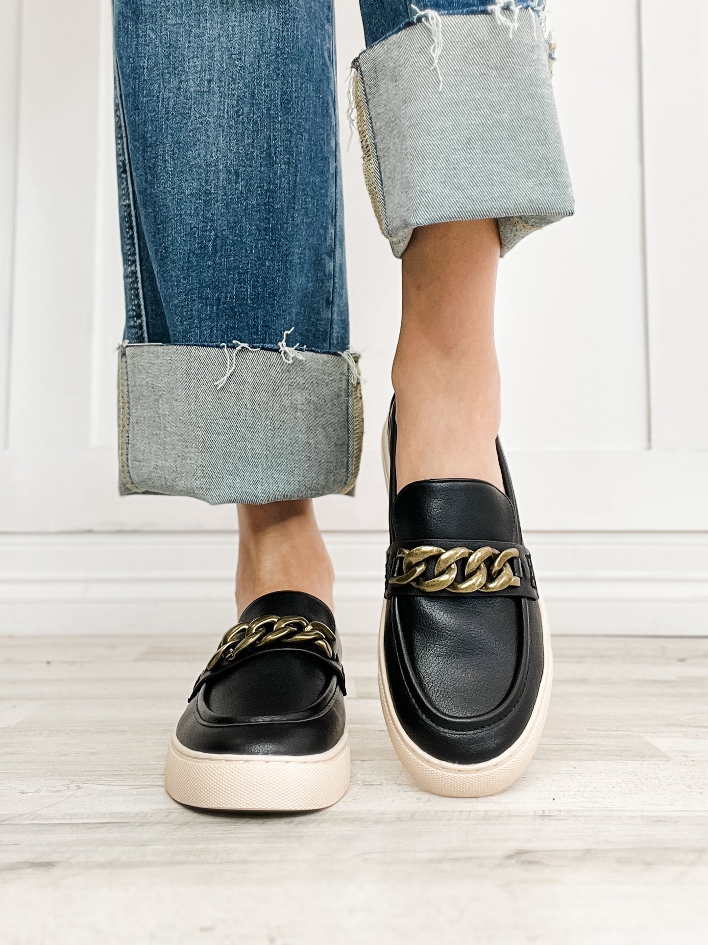 Corkys Chain Reaction Loafers in Black