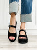 Corkys MISS BEHAVIN Sandals in Black Faux Suede