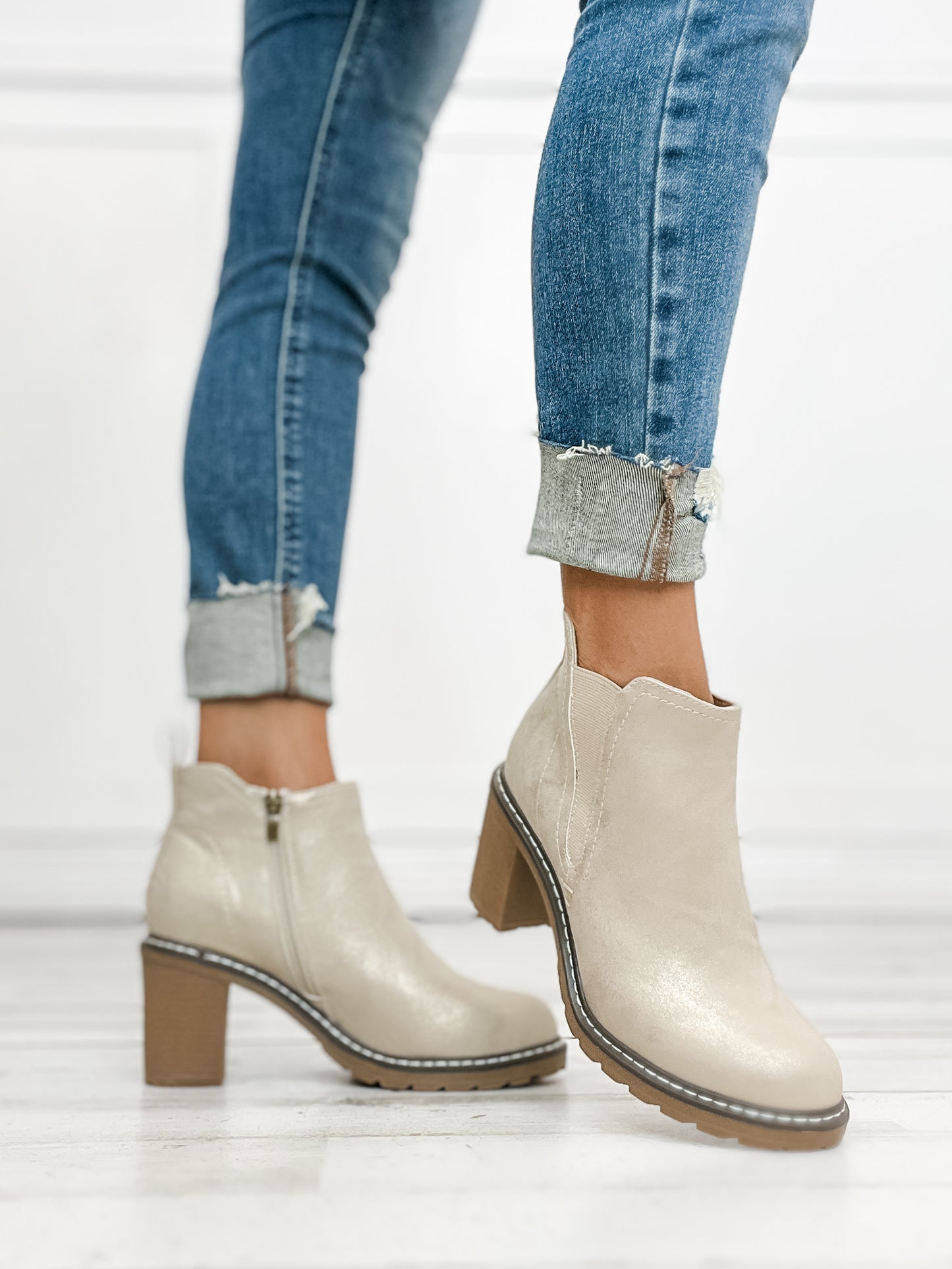 Corkys BITE ME Booties in Gold