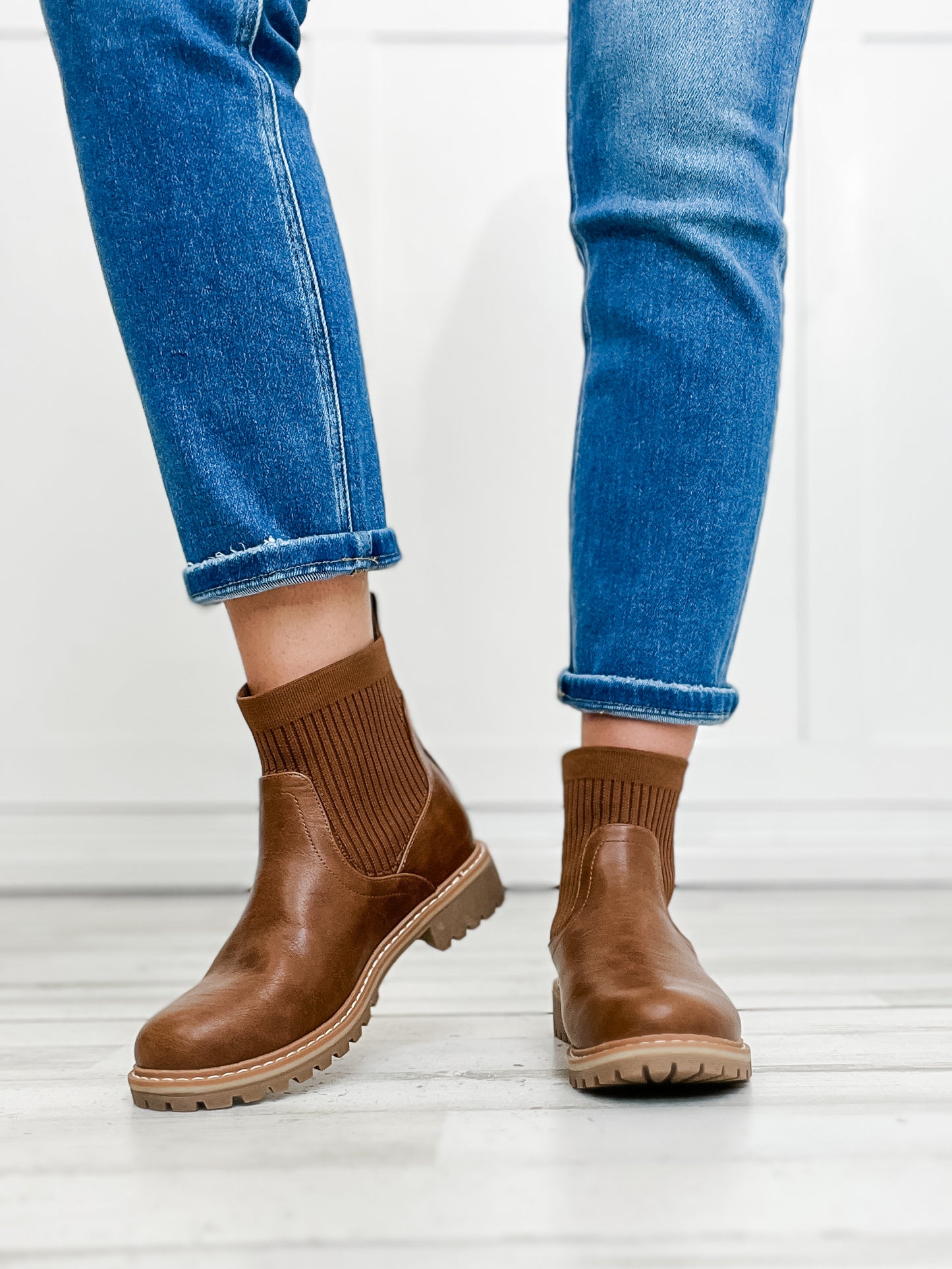 Corkys Cabin Fever Chunky Bootie in Tobacco