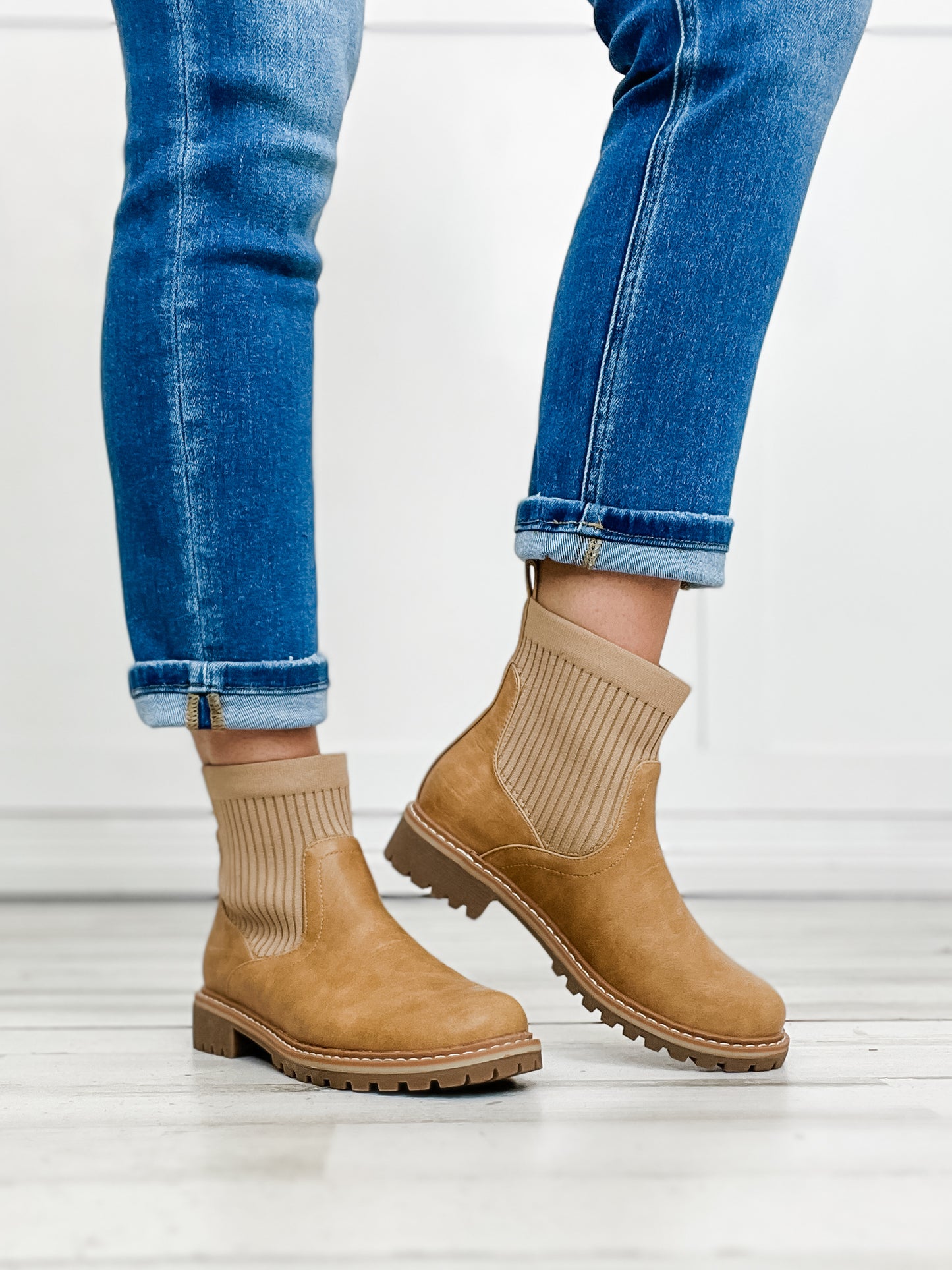 Corkys Cabin Fever Chunky Bootie in Caramel