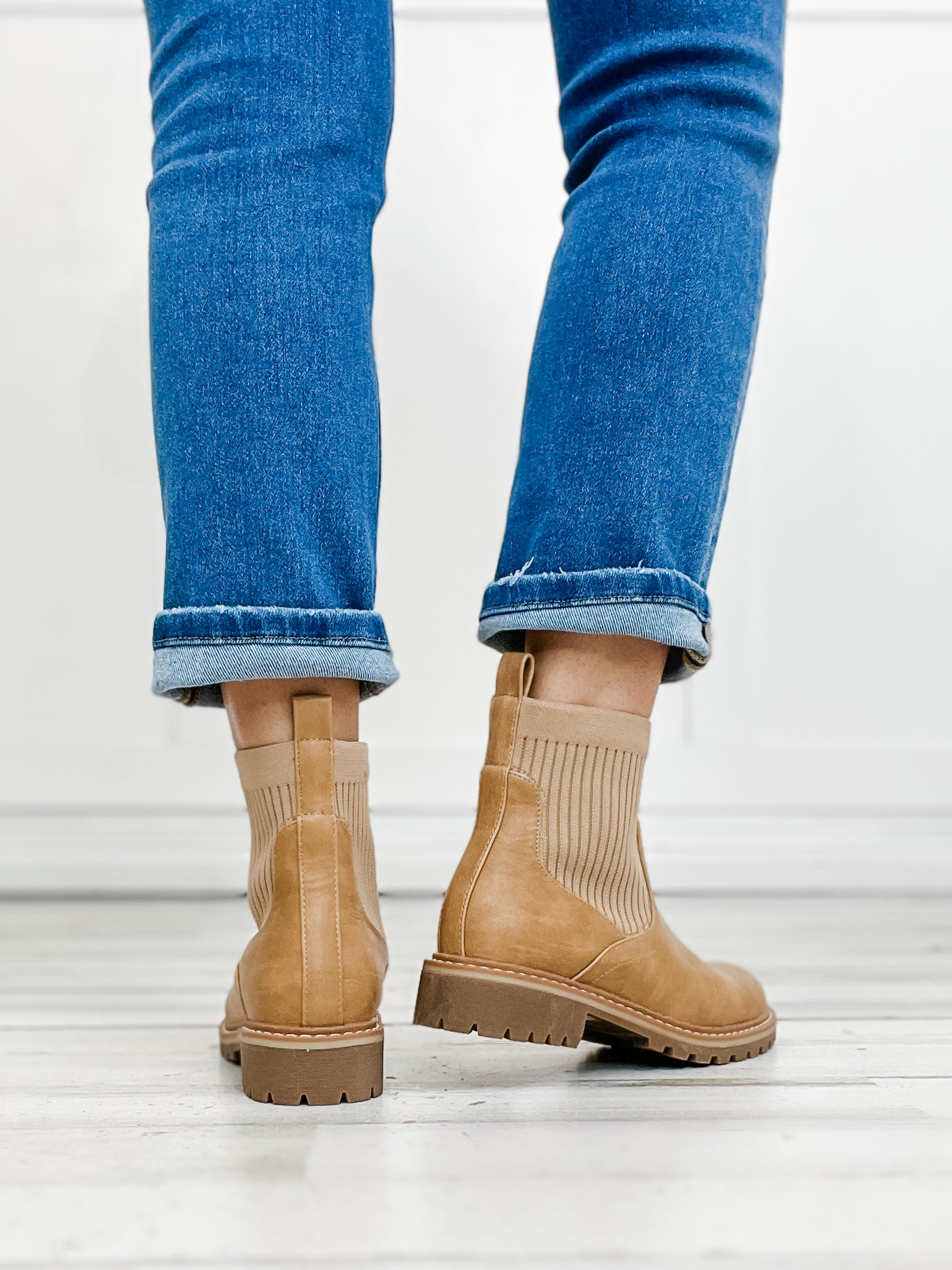 Corkys Cabin Fever Chunky Bootie in Caramel