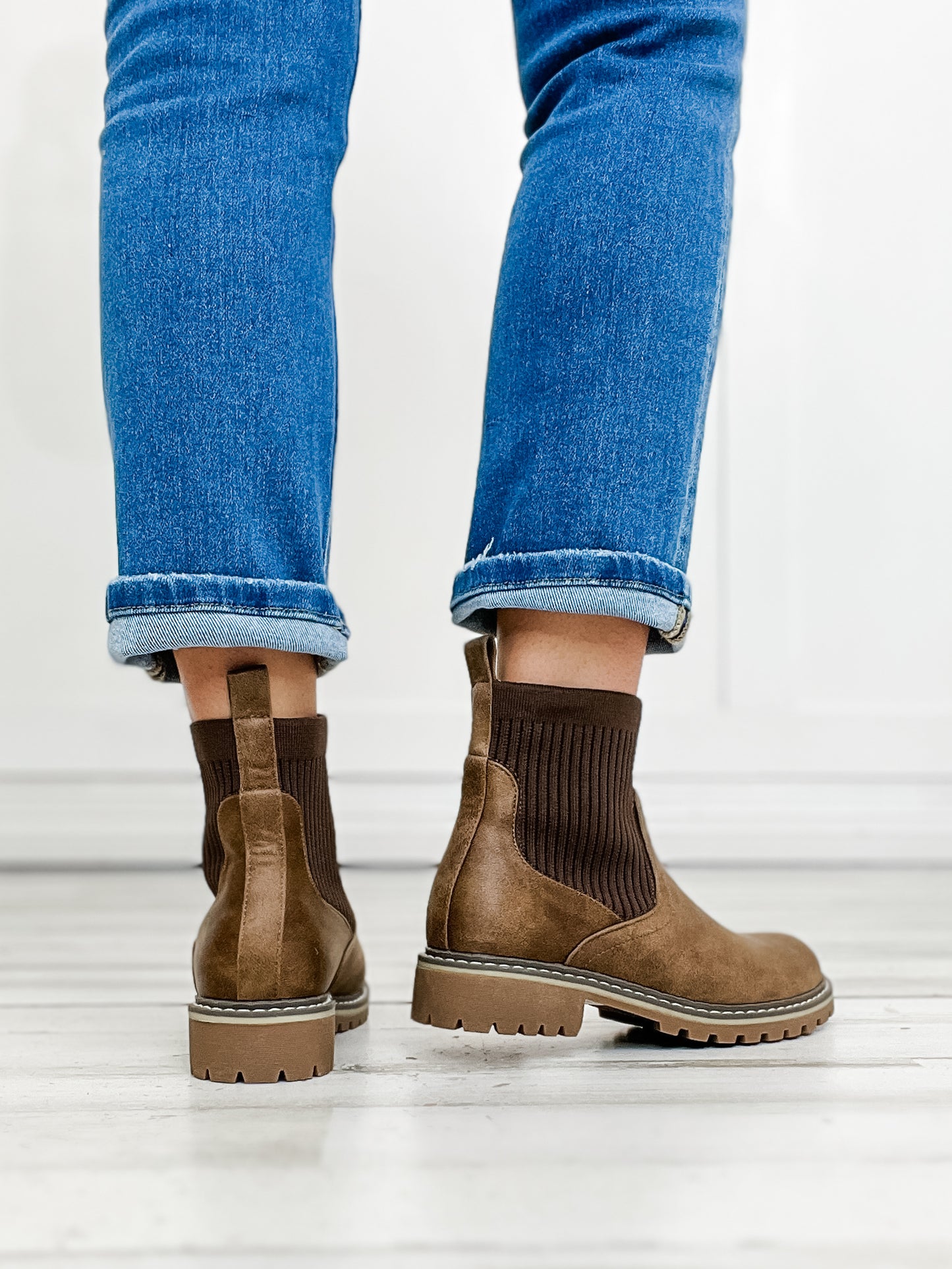 Corkys Cabin Fever Chunky Bootie in Tan