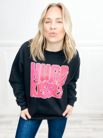 Hugs and Kisses Rose Gold Foil Sweatshirt Top