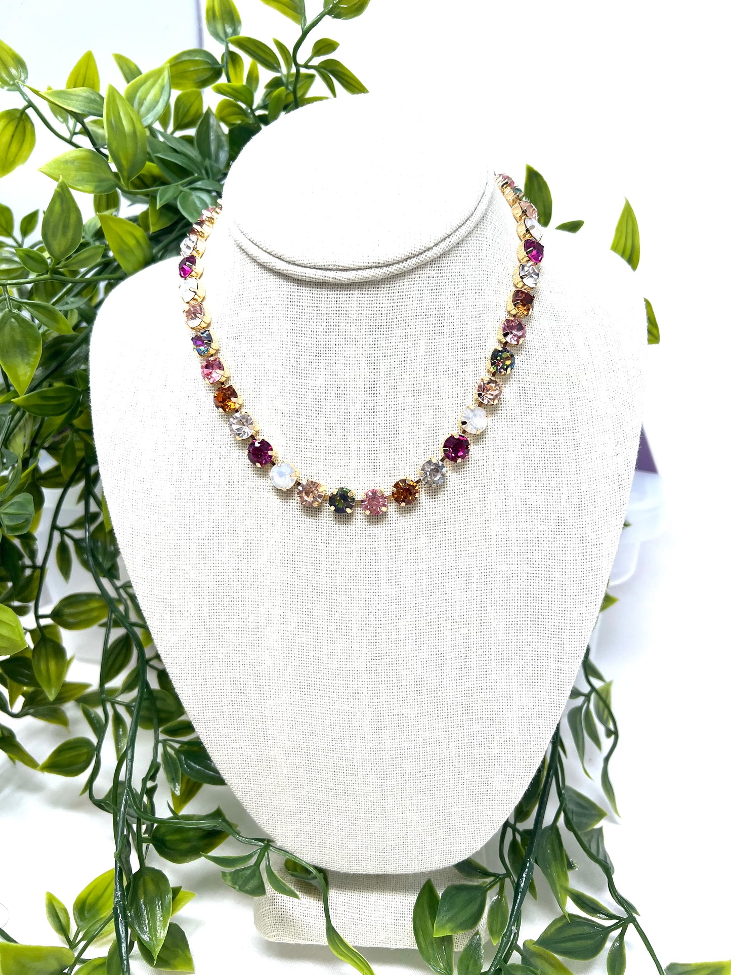 Grace CZ Crystal Spring Necklace