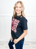 Heartbreaker Pink Foiled Graphic Top