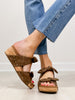 Corkys Sitting Pretty Double Strap Wedges in Tan Oil