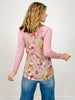 Long Sleeve Floral Raglan Sleeve Top