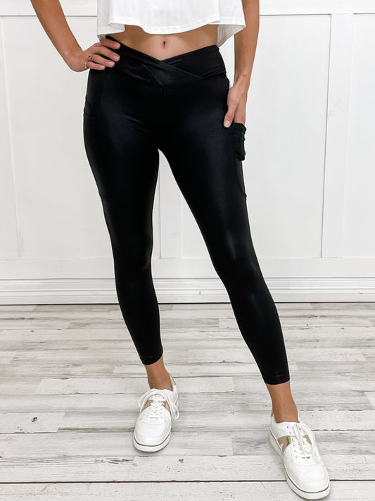 High Waisted Solid Knit Leggings