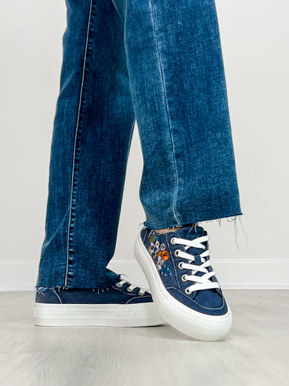 Blowfish Sadie Sun 3 Tennis Shoes in Navy Canvas