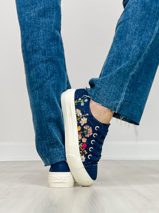 Blowfish Sadie Sun Tennis Shoes in Navy Canvas