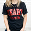 Heart Breaker Red Foiled Graphic Top