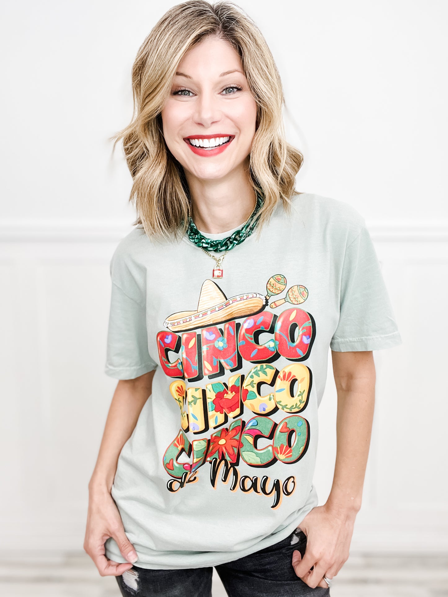 Cinco De Mayo Embellished Graphic Tee