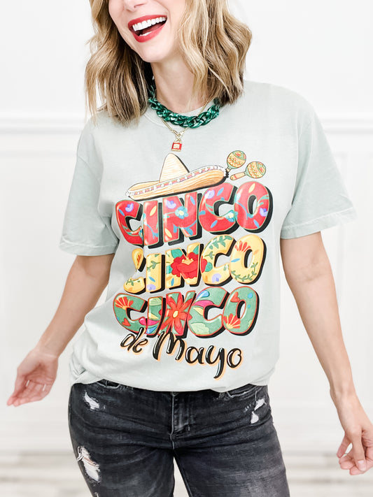 Cinco De Mayo Embellished Graphic Tee