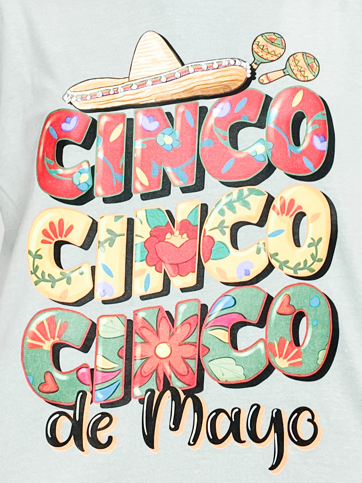 Cinco De Mayo Embellished Graphic Tee