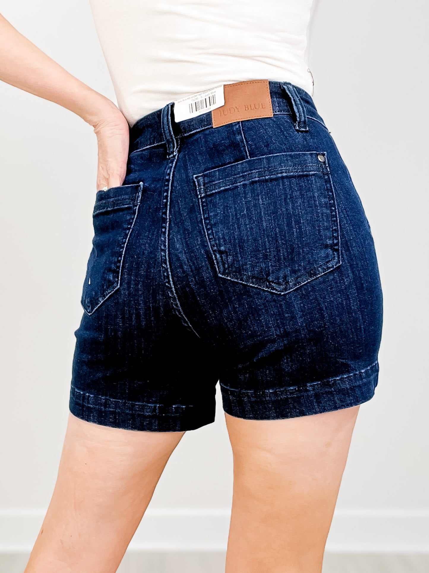 Judy Blue MEADOW High Waist Denim Trouser Shorts