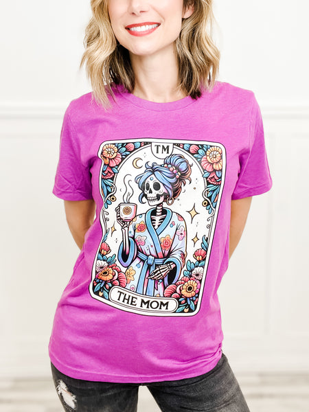 The Mom Tarot Card Rhinestone Graphic Tee Emma Lou s Boutique