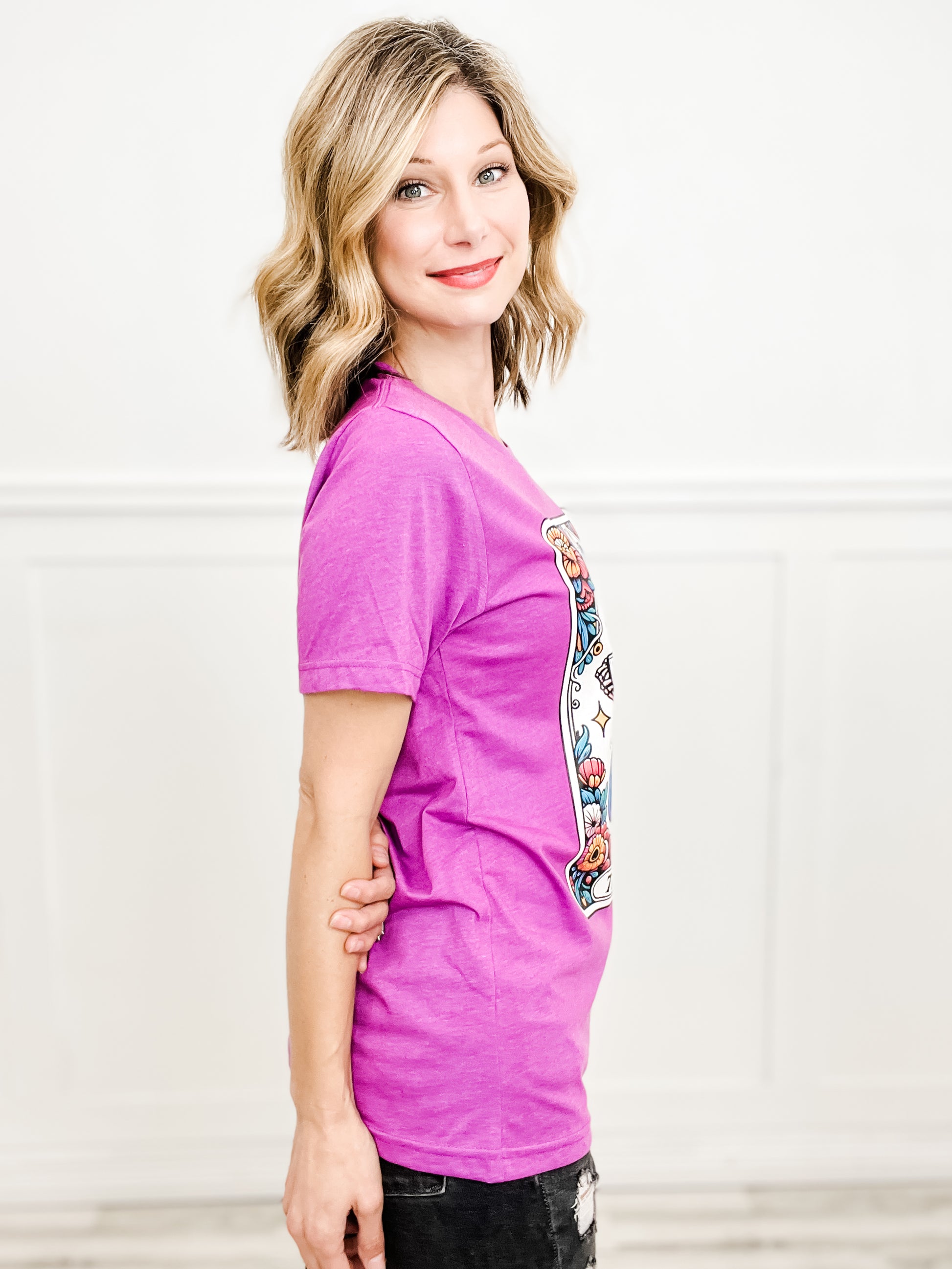 The Mom Tarot Card Rhinestone Graphic Tee