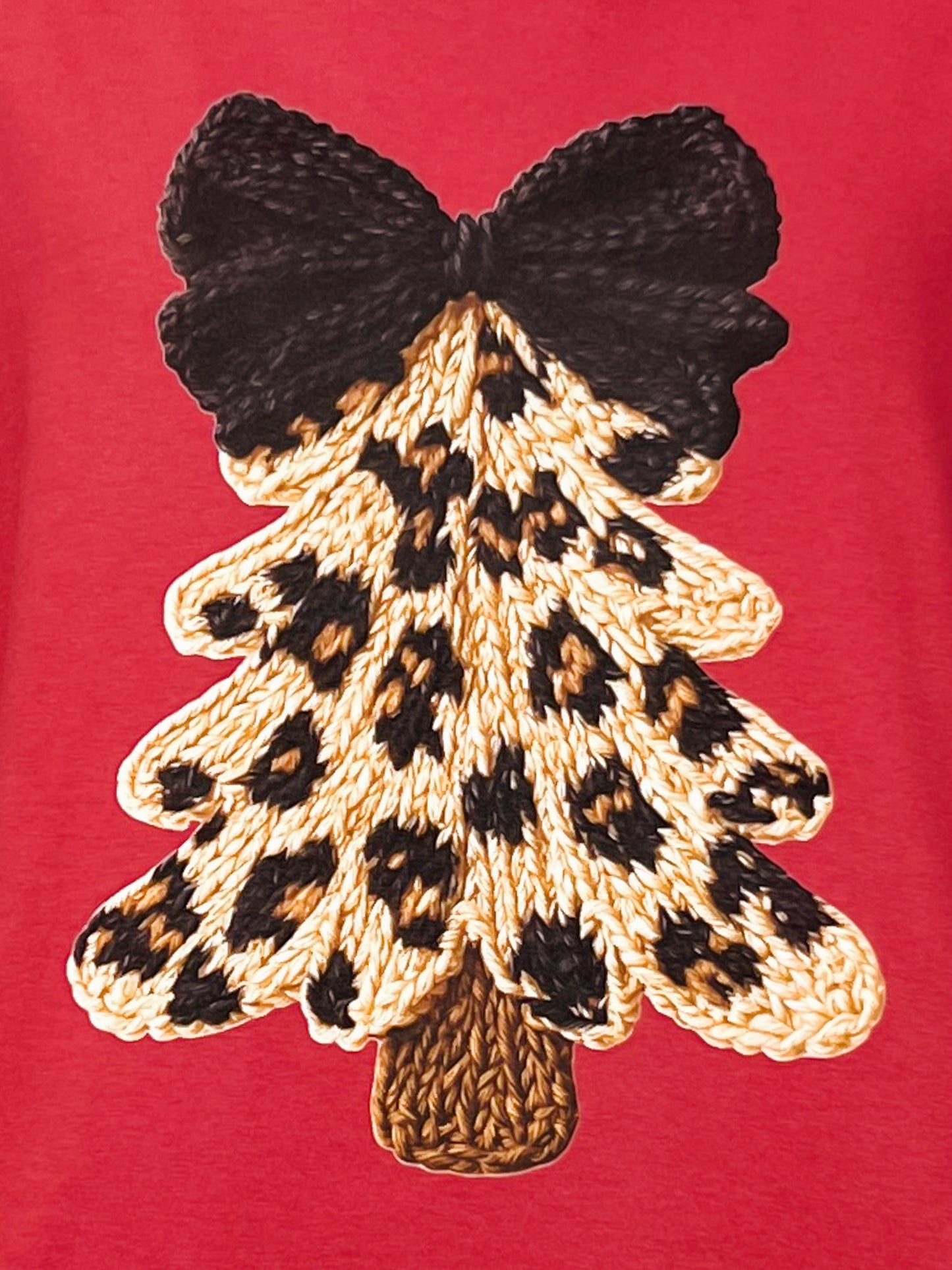 3D Leopard Tree Graphic Tee