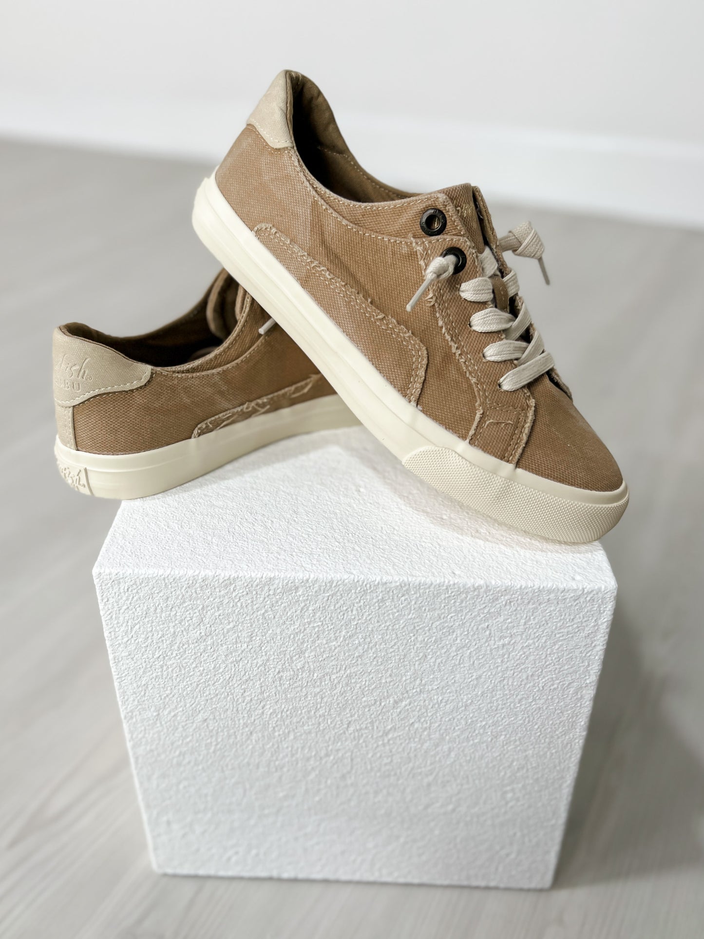 Blowfish Martina Too Slip-On Tennis Shoes in DESERT KHAKI