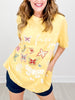 Butterfly Embroidered Free Soul Short Sleeve Top