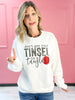 Don't Get Your Tinsel In A Tangle Glitter Sweatshirt Top