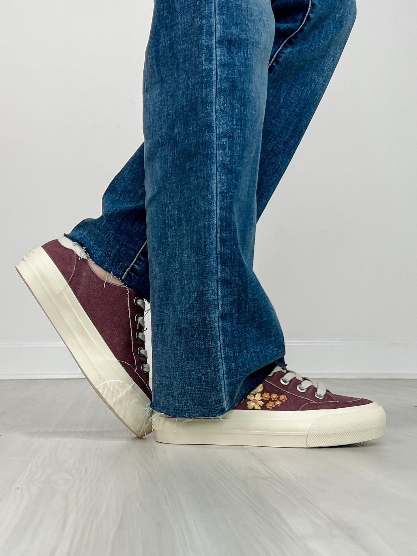 Blowfish Tennis Shoes Sadie Sun 3 in Deep Red Canvas