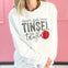 Don't Get Your Tinsel In A Tangle Glitter Sweatshirt Top