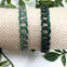 Cuban Green Rhinestone Bracelet