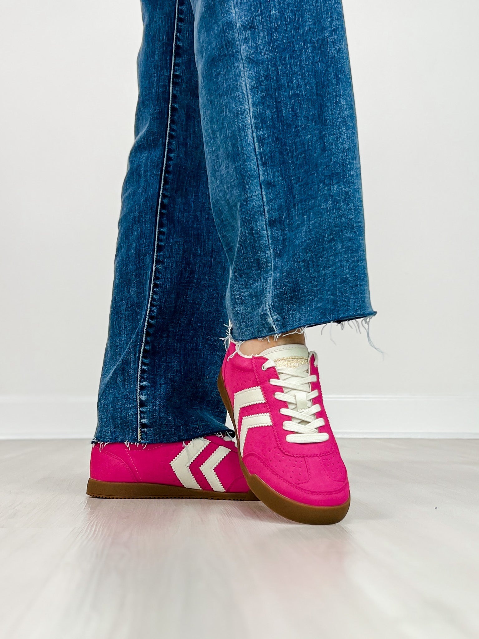 Yellowbox Neevan Lace-Up Sneaker in FUCHSIA
