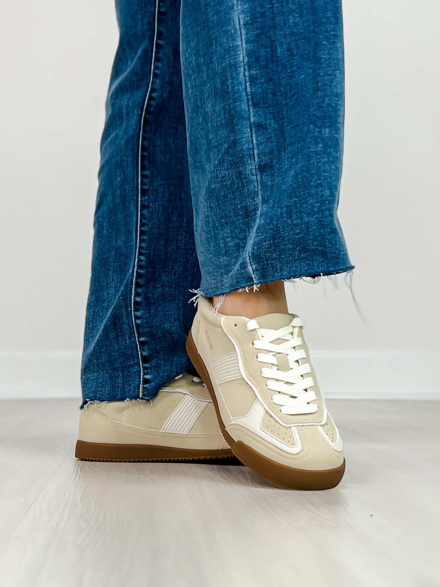 Yellowbox Nurtia Lace Up Sneaker in CREAM