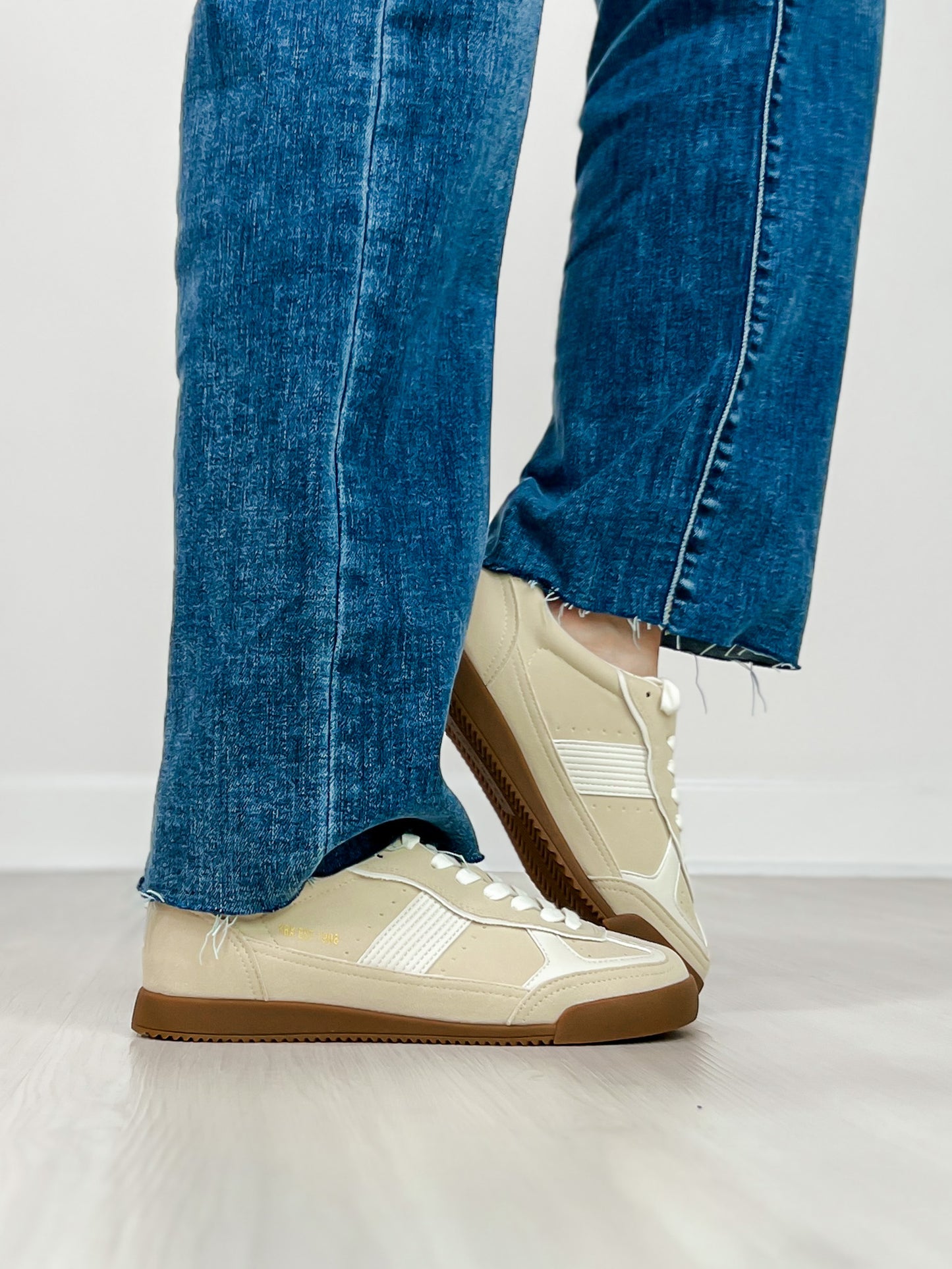 Yellowbox Nurtia Lace Up Sneaker in CREAM