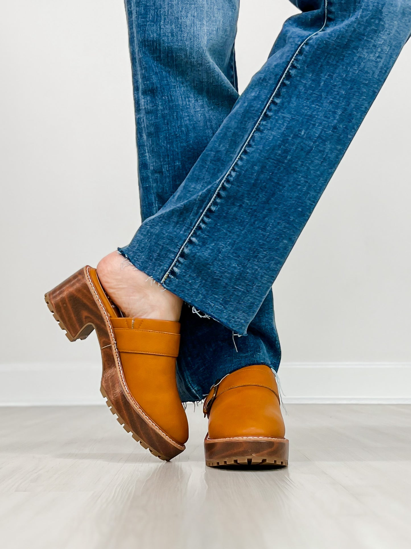 Yellowbox Barker Platform Clog in TAN