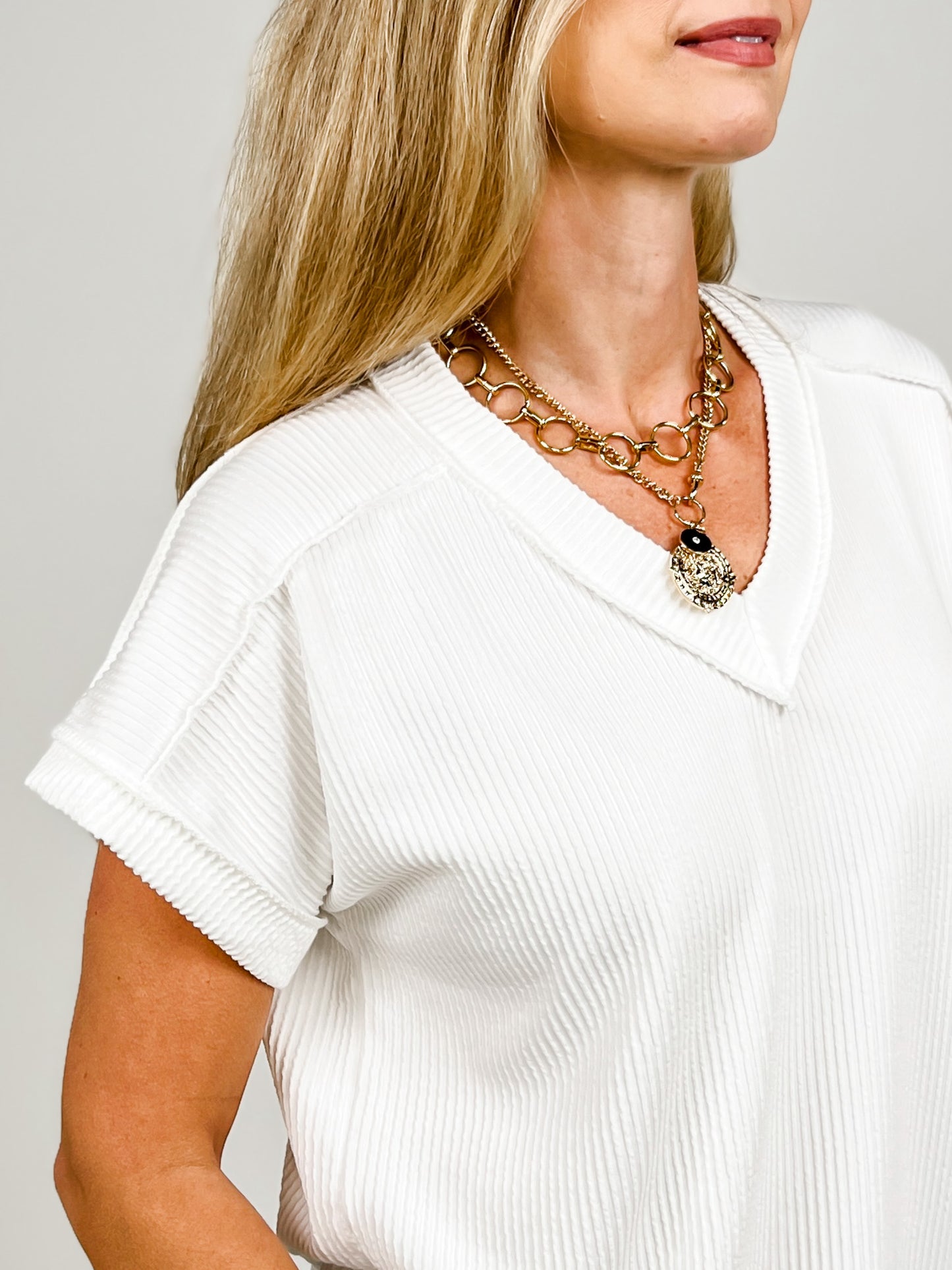Dolman Sleeve Solid Urban Ribbed Top