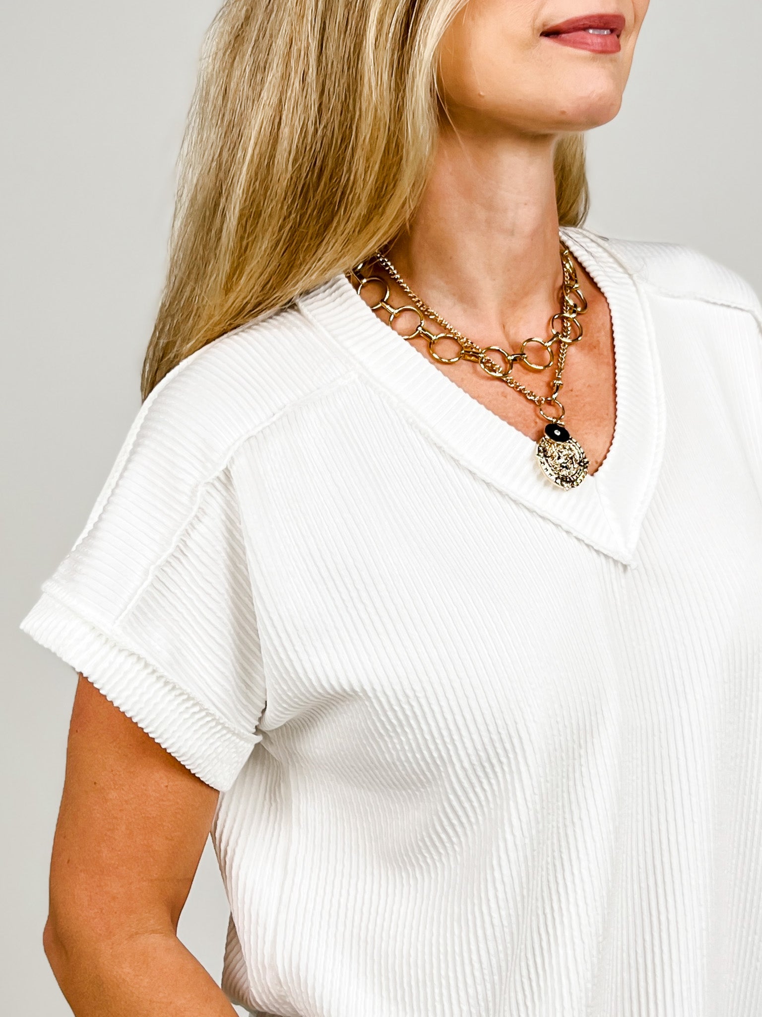 Dolman Sleeve Solid Urban Ribbed Top