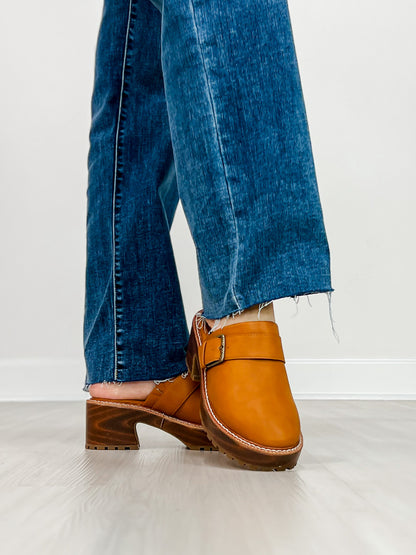 Yellowbox Barker Platform Clog in TAN