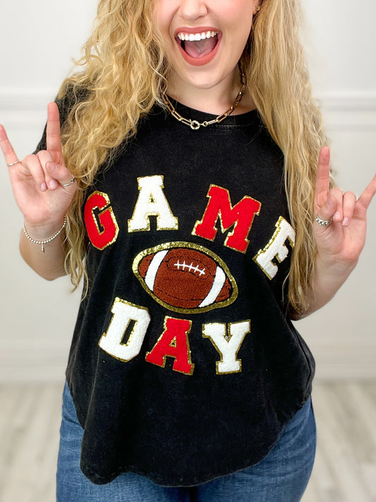 Short Sleeve Oversized Game Day Top