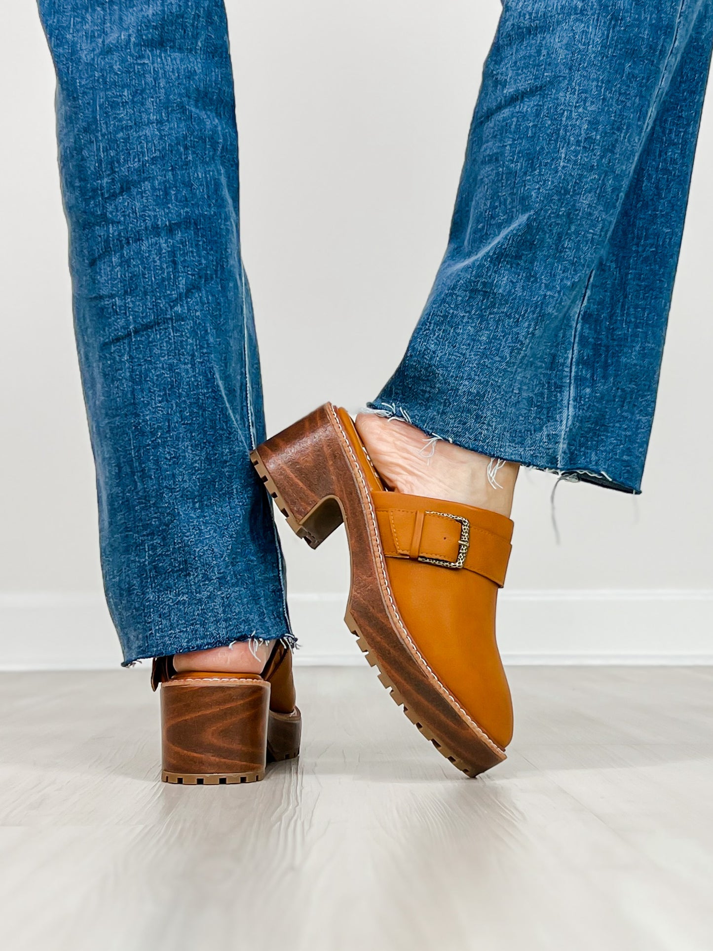 Yellowbox Barker Platform Clog in TAN