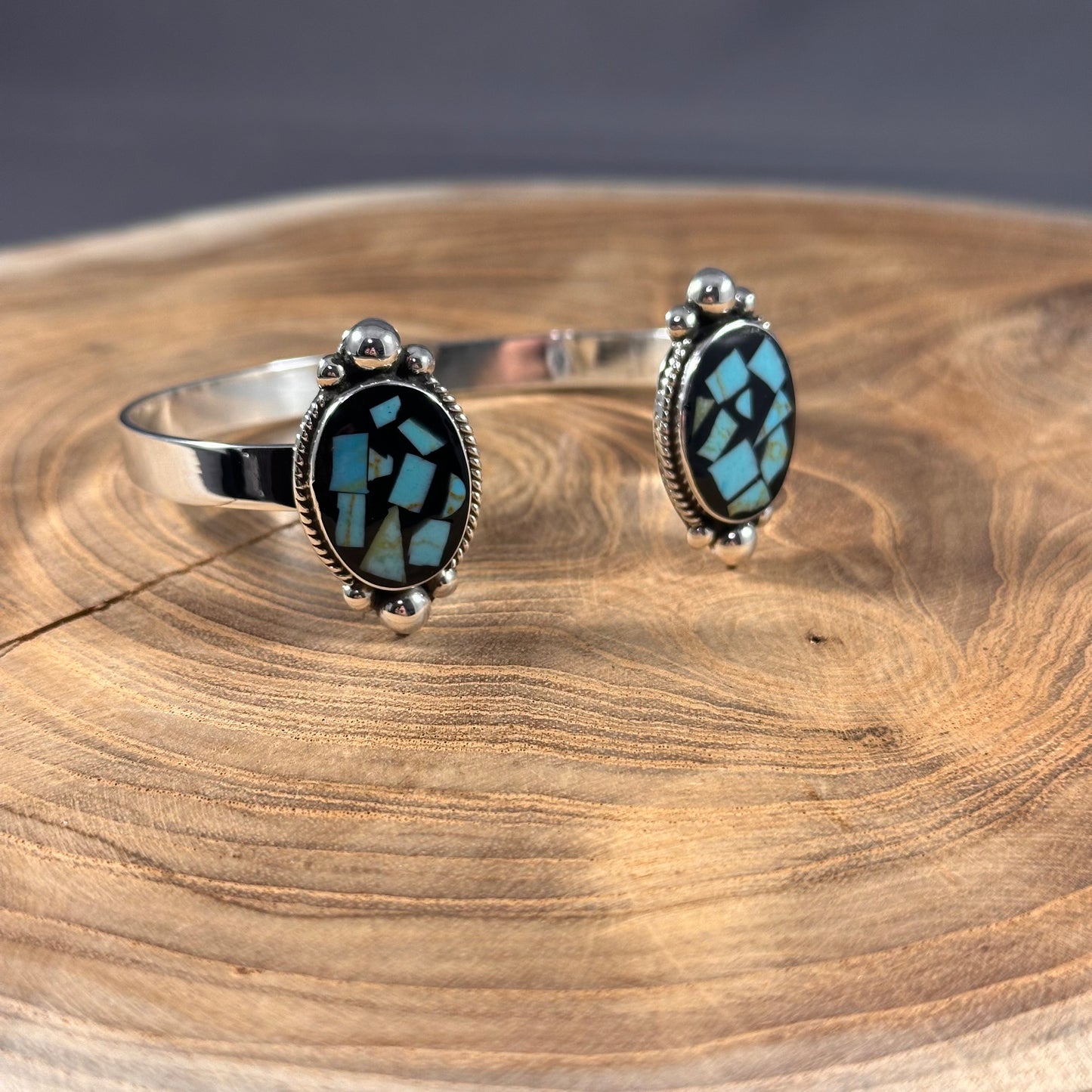 Turquoise Chip Mosaic Cuff or Bangle