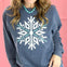 Love Like Jesus Dance Like Frosty Glitter Snowflake Sweatshirt Top