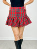 Checkered Plaid Christmas Mini Skirt