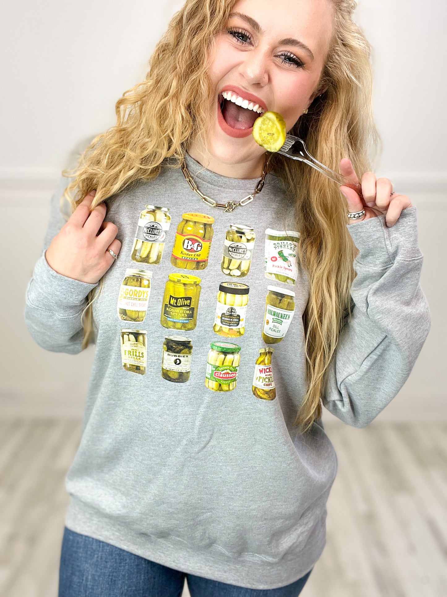 Viral Vintage Pickle Sweatshirt Top