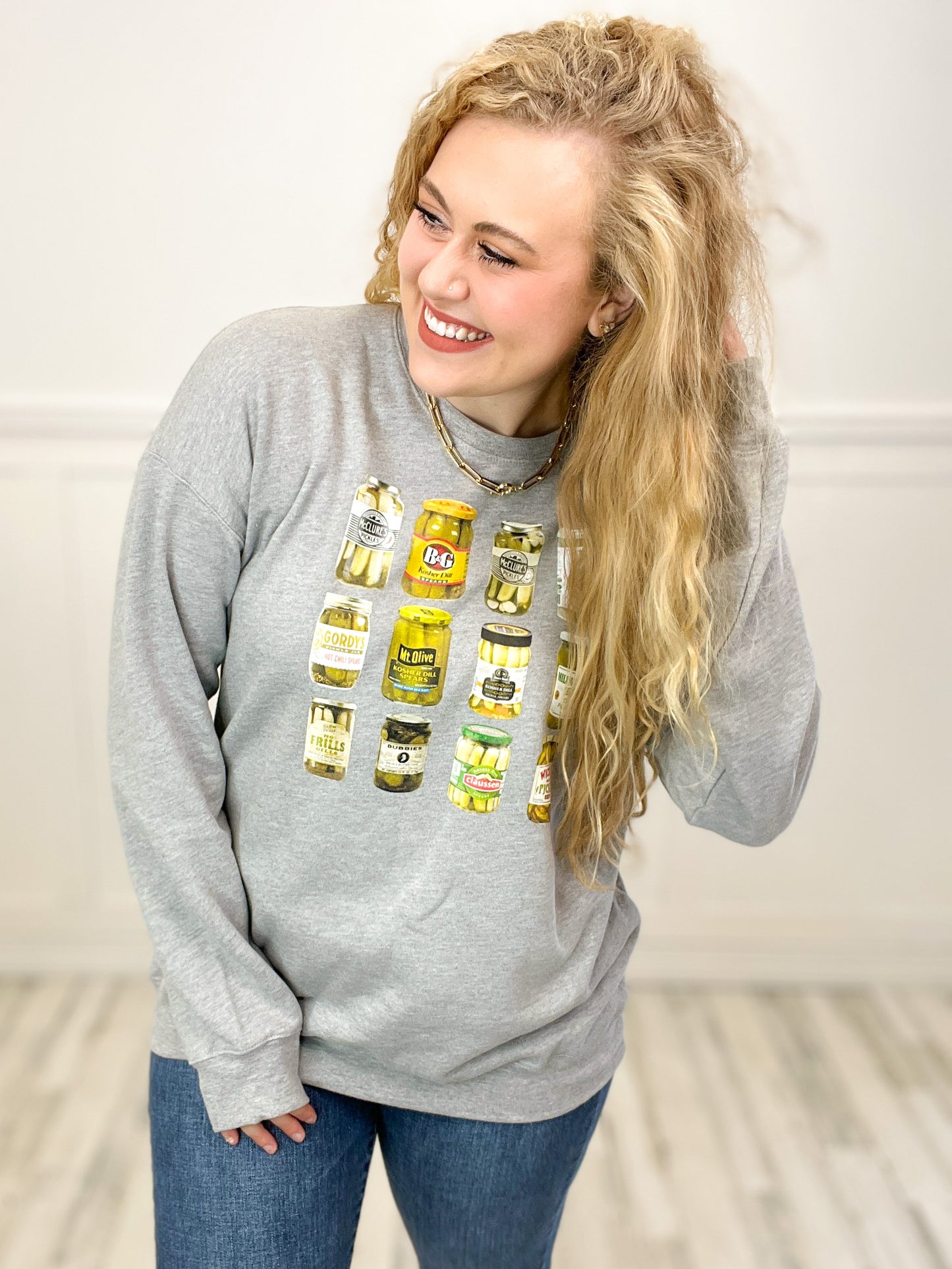 Viral Vintage Pickle Sweatshirt Top