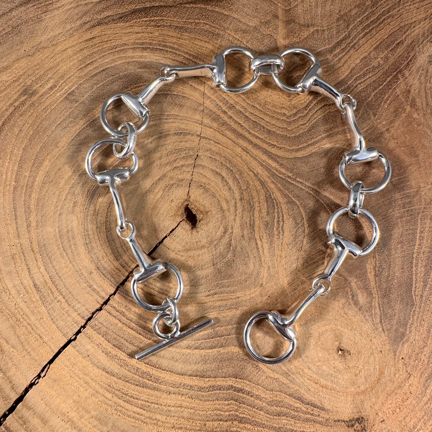 Sterling Silver Horsebit Bracelet