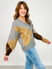 Argyle V-Neck Long Sleeve Pullover Sweater