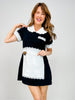 Queen of Sparkles Black French Maid Dress