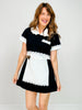 Queen of Sparkles Black French Maid Dress